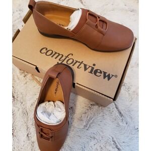COMFORT VIEW BROWN SLIP ON SHOE NEW SIZE 7.5